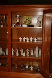 my Nana angels shelf